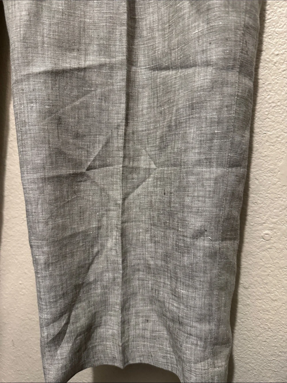 Men's Light Gray Dress Pants — Tailored Linen-Blend